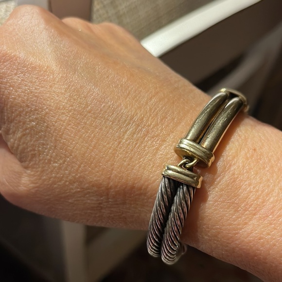 David Yurman Gold/Sterling Silver Bracelet - Picture 7 of 8